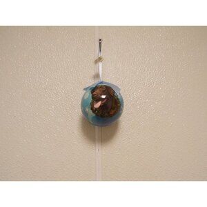 Chocolate Labrador Christmas Ornament Shatter Proof Ball 2.75" Diameter